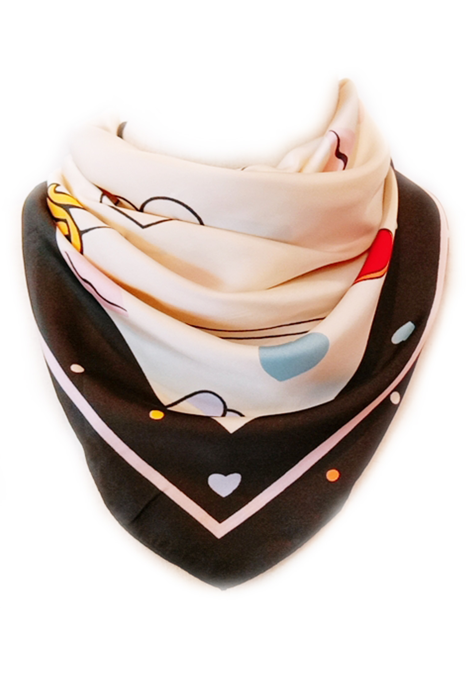 HY19040635  Silk Satin Head Scarf Kerchief Neck Scarfs